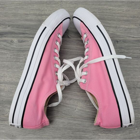Chuck Taylor Converse Pink Low Top All Star Sneakers Womens 11‎ Mens 9 - Picture 8 of 11